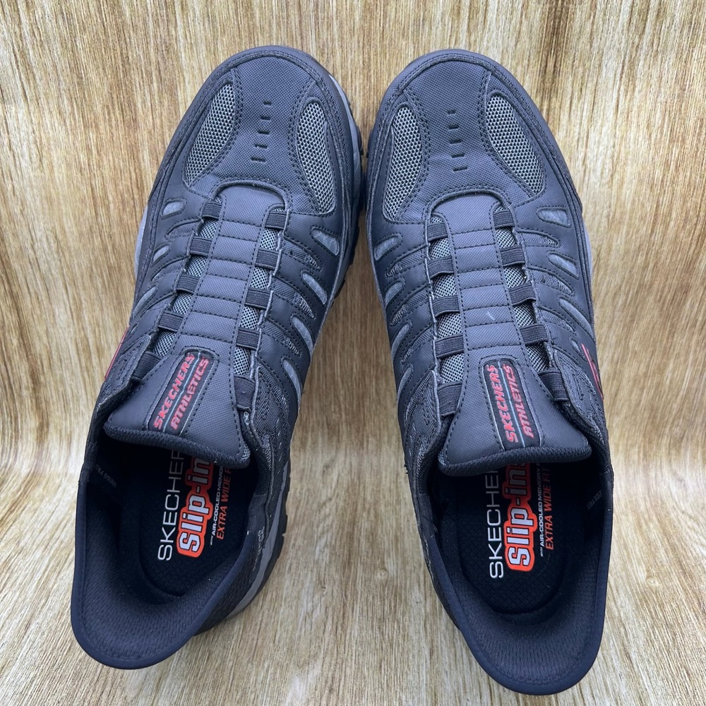 Skechers After Burn Sneakers Men's 15 Extra Wide Fit Black Memory Foam 237563WW - Picture 6 of 11